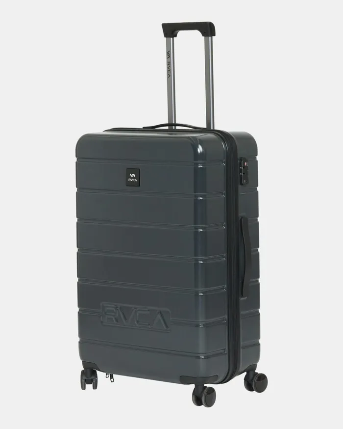RVCA Backpacks Luggage RVCA VA Large Roller Hardcase Suitcase Black 8211 Men