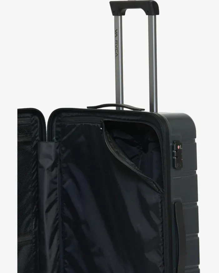 RVCA Backpacks Luggage RVCA VA Large Roller Hardcase Suitcase Black 8211 Men