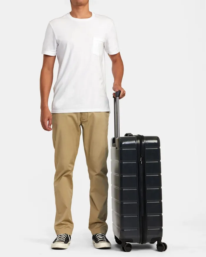 RVCA Backpacks Luggage RVCA VA Large Roller Hardcase Suitcase Black 8211 Men