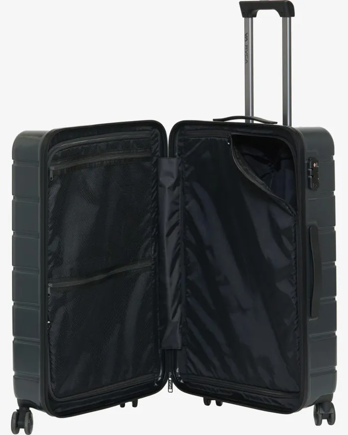 RVCA Backpacks Luggage RVCA VA Large Roller Hardcase Suitcase Black 8211 Men