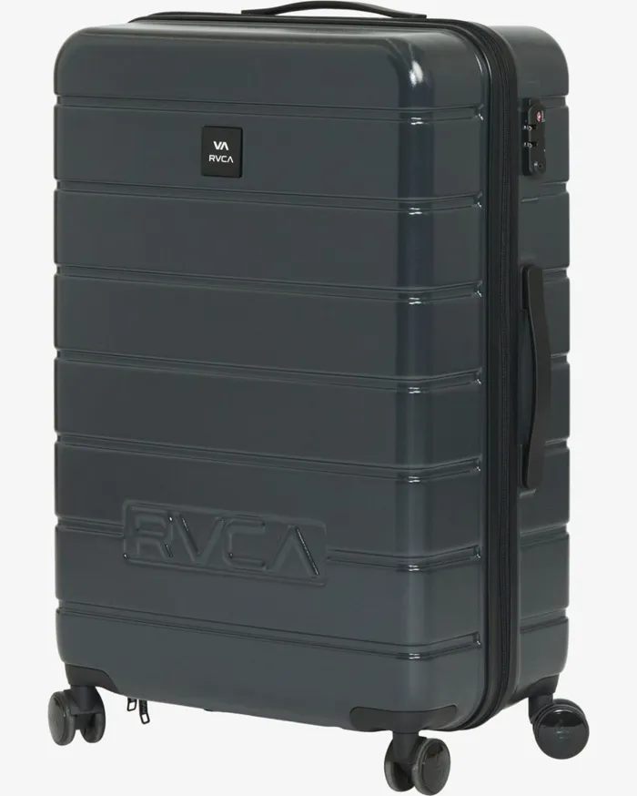 RVCA Backpacks Luggage RVCA VA Large Roller Hardcase Suitcase Black 8211 Men
