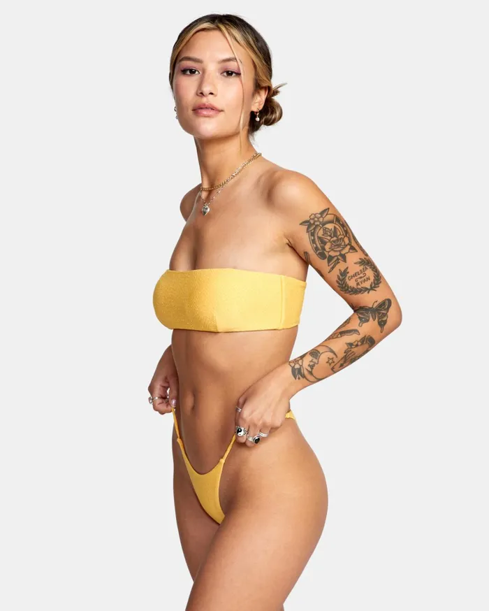 RVCA Bikini Bottoms Brightside Skimpy French Bikini Bottoms Marigold 8211 Women RVCA Bikini Bottoms Brightside Skimpy French Bikini Bottoms Marigold 8211 Women
