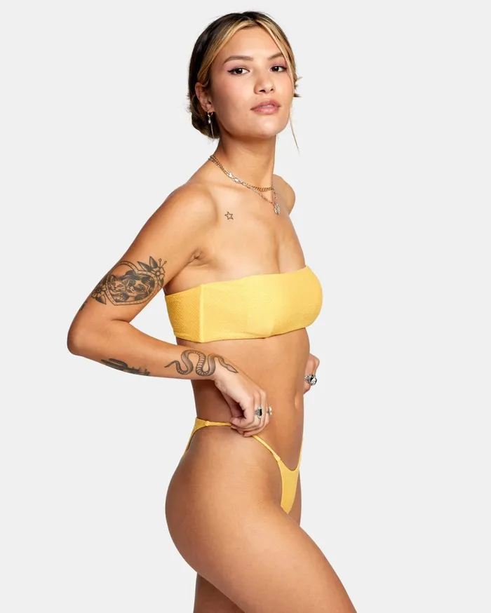 RVCA Bikini Bottoms Brightside Skimpy French Bikini Bottoms Marigold 8211 Women RVCA Bikini Bottoms Brightside Skimpy French Bikini Bottoms Marigold 8211 Women