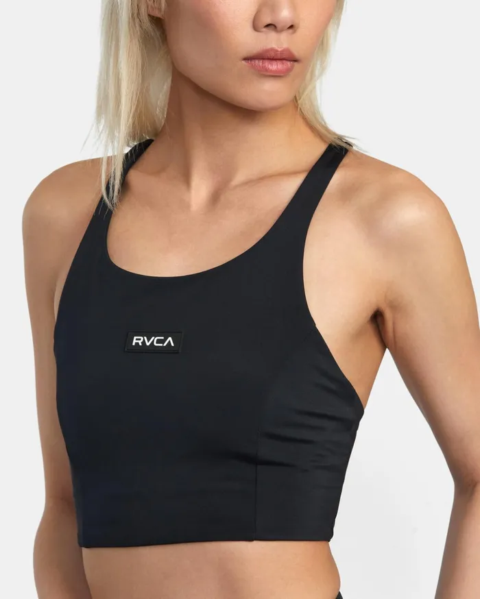 RVCA Bikini Tops VA Essential Solid High Neck Racerback Swim Top Black 8211 Women RVCA Bikini Tops VA Essential Solid High Neck Racerback Swim Top Black 8211 Women