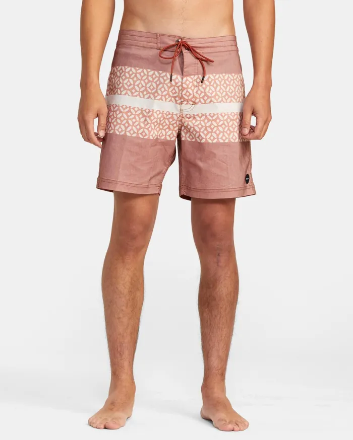 RVCA Boardshorts Westport Print Boardshorts 17034 Brick 8211 Men