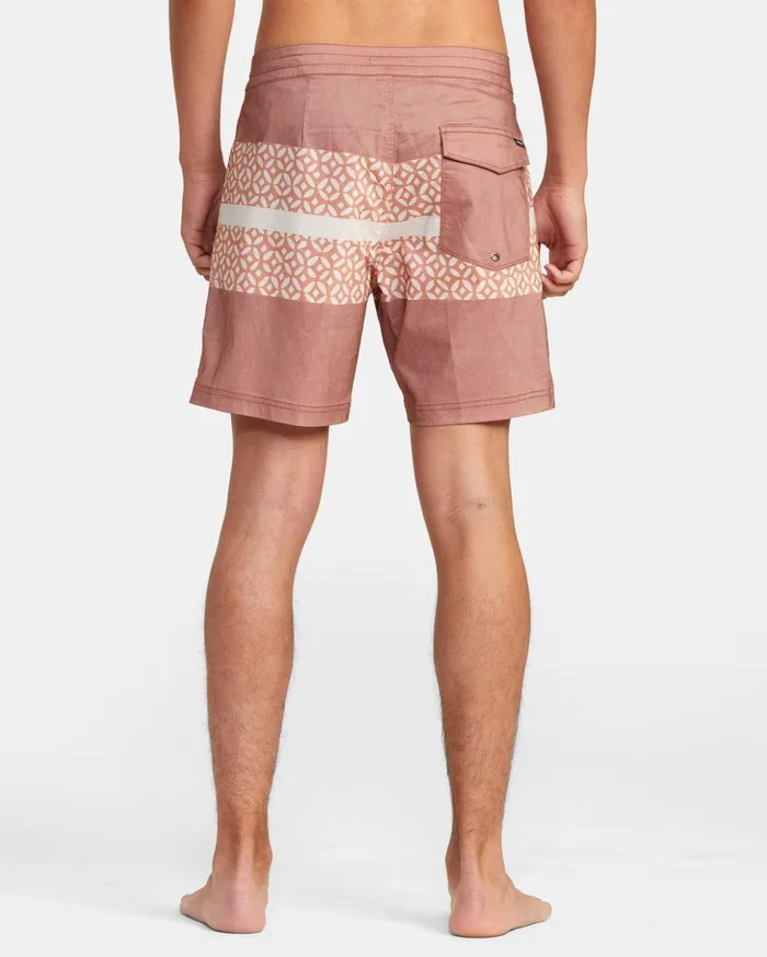 RVCA Boardshorts Westport Print Boardshorts 17034 Brick 8211 Men