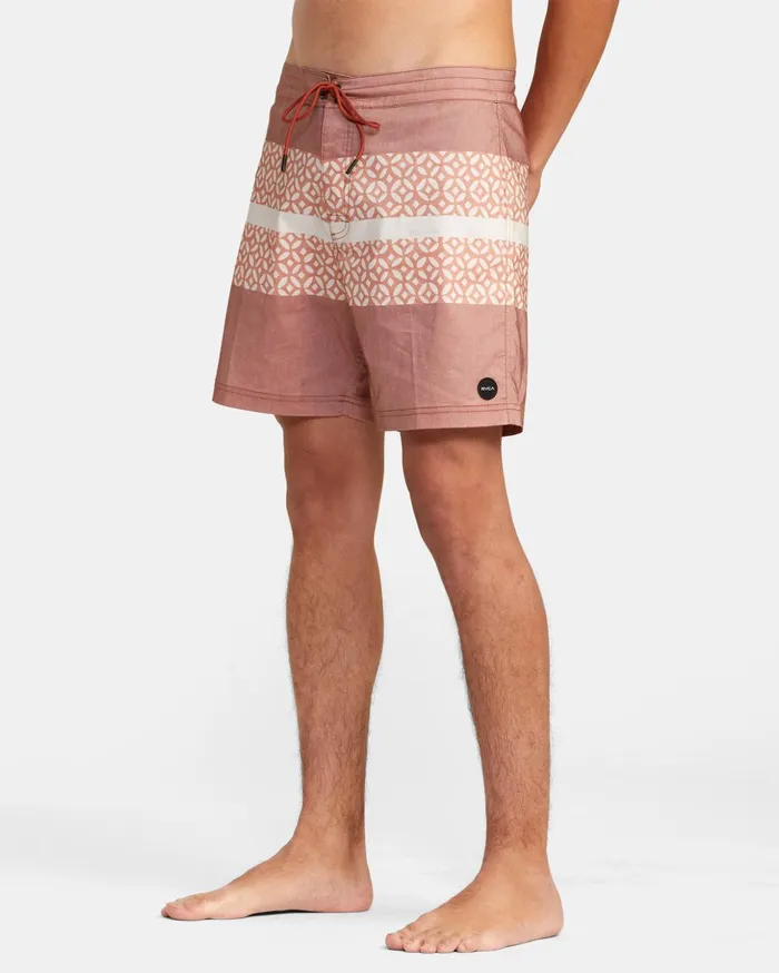 RVCA Boardshorts Westport Print Boardshorts 17034 Brick 8211 Men