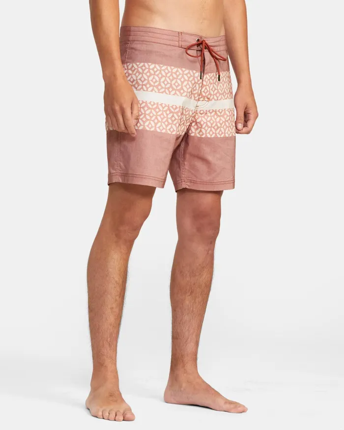 RVCA Boardshorts Westport Print Boardshorts 17034 Brick 8211 Men