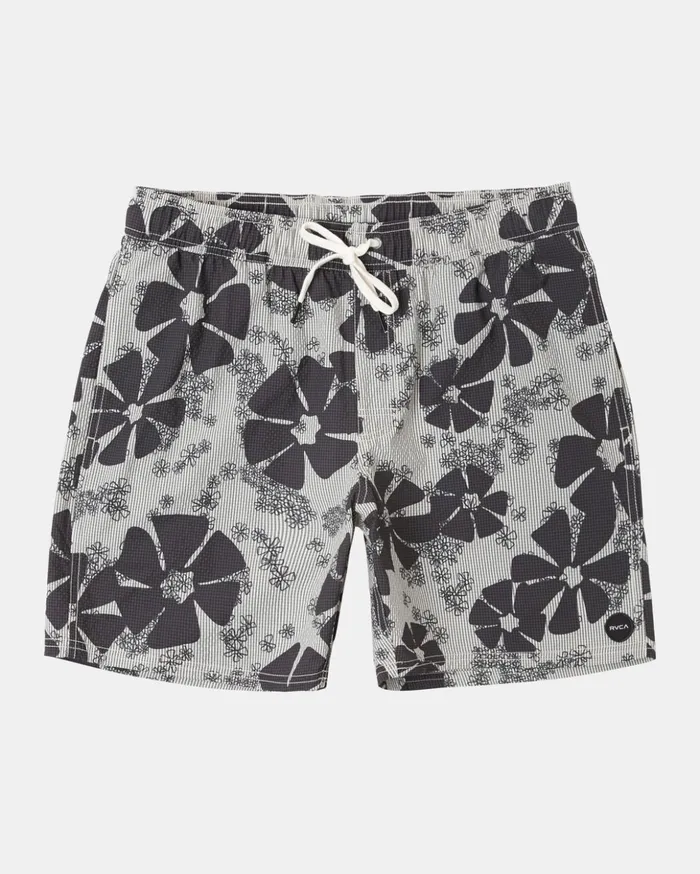 RVCA Boardshorts Yoyogi Seersucker Elastic Boardshorts 17034 Black 8211 Men