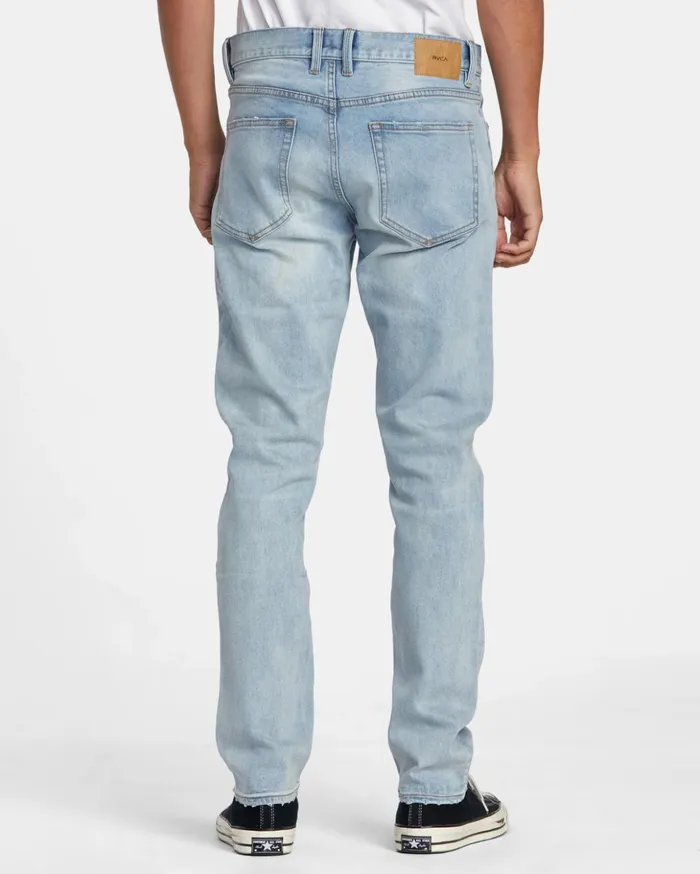 RVCA Denim Daggers Denim Jeans Bleach Wash 8211 Men
