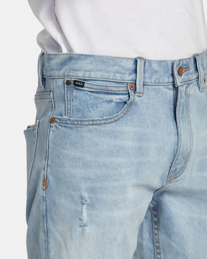 RVCA Denim Daggers Denim Jeans Bleach Wash 8211 Men