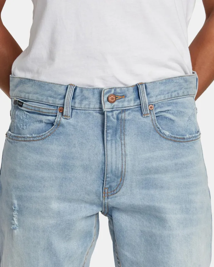 RVCA Denim Daggers Denim Jeans Bleach Wash 8211 Men