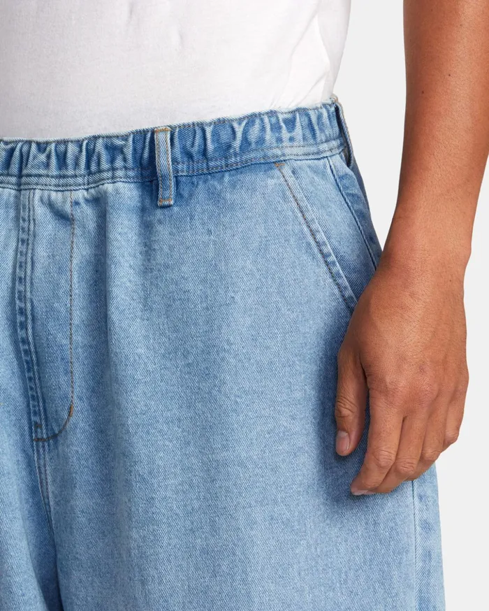 RVCA Denim Zach Allen Elastic Waist Denim Jeans 90s Blue 8211 Men