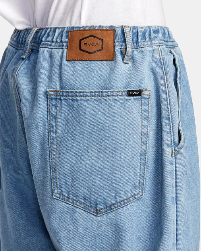RVCA Denim Zach Allen Elastic Waist Denim Jeans 90s Blue 8211 Men
