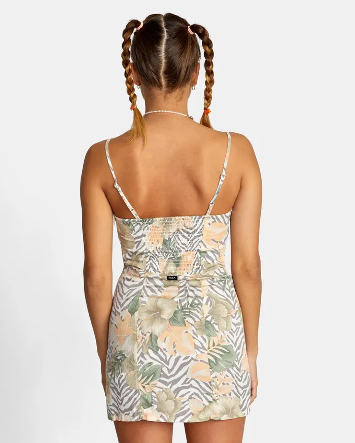 RVCA Dresses Rompers Catch My Breath Mini Sun Dress Multi 8211 Women