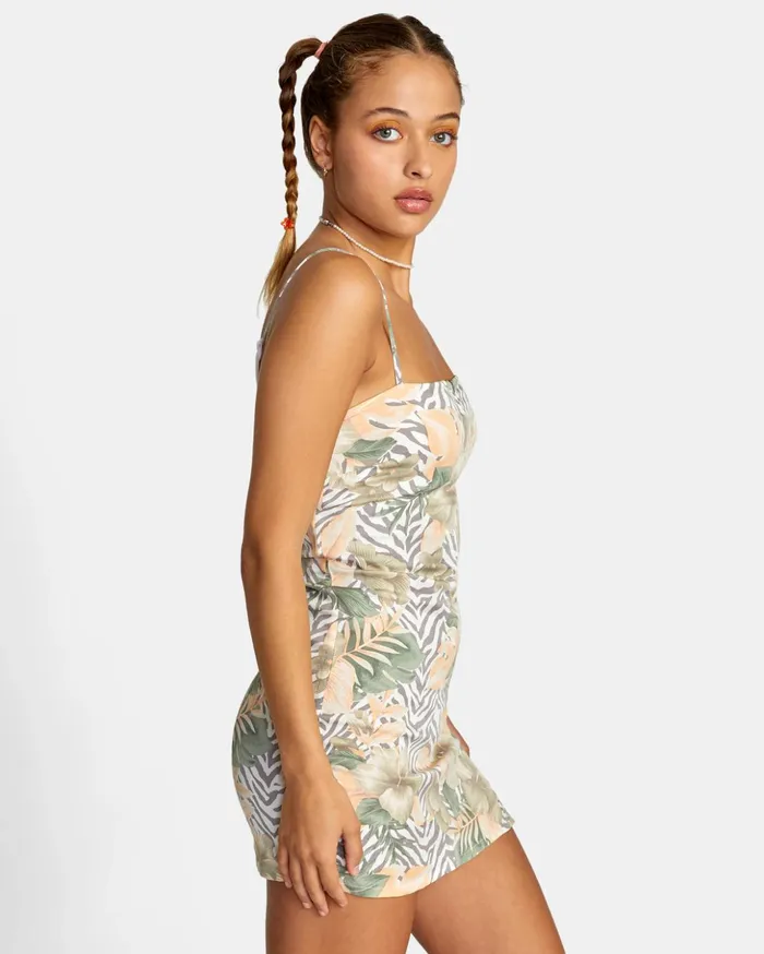 RVCA Dresses Rompers Catch My Breath Mini Sun Dress Multi 8211 Women