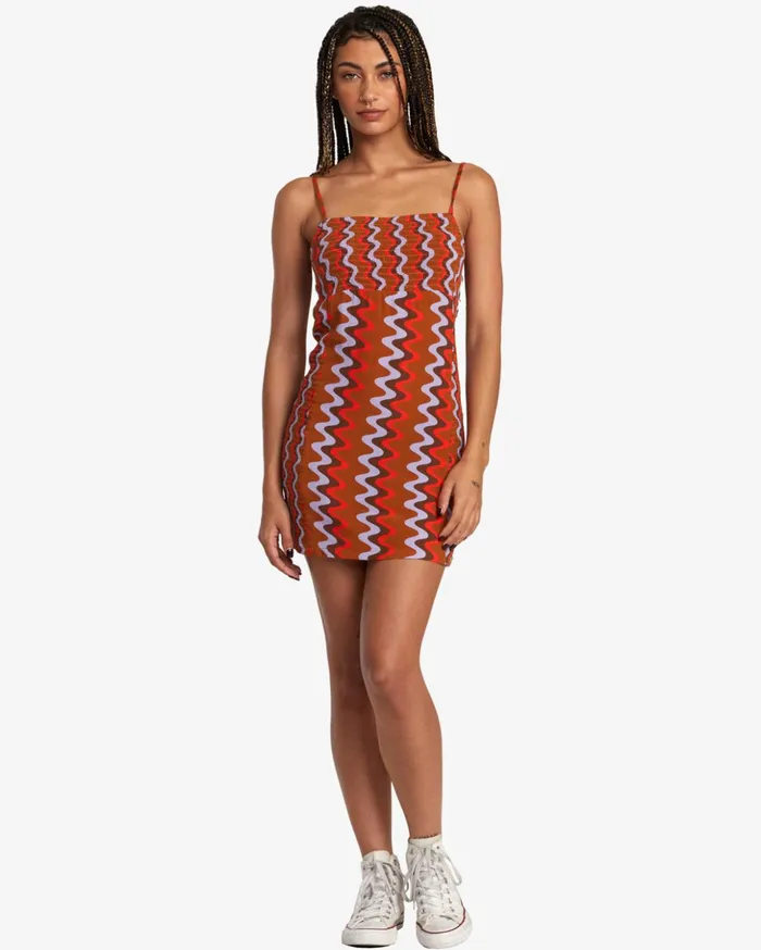 RVCA Dresses Rompers Divided Mini Dress Caramel 8211 Women