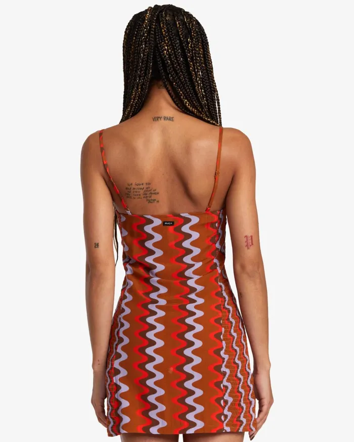 RVCA Dresses Rompers Divided Mini Dress Caramel 8211 Women