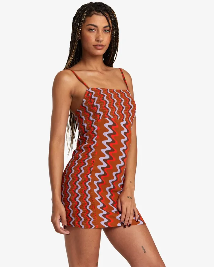 RVCA Dresses Rompers Divided Mini Dress Caramel 8211 Women