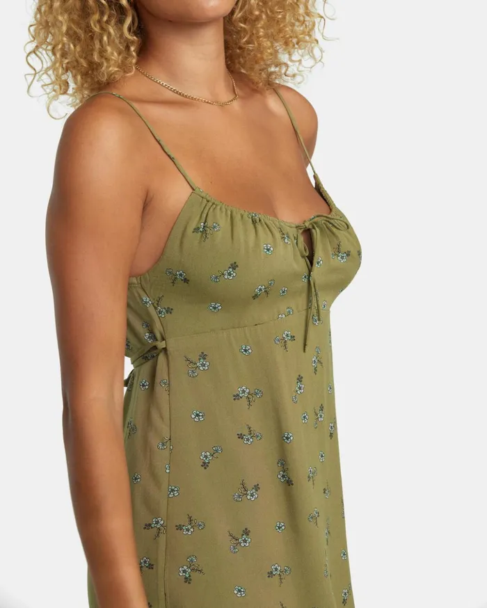 RVCA Dresses Rompers Hillside Mini Dress Aloe 8211 Women