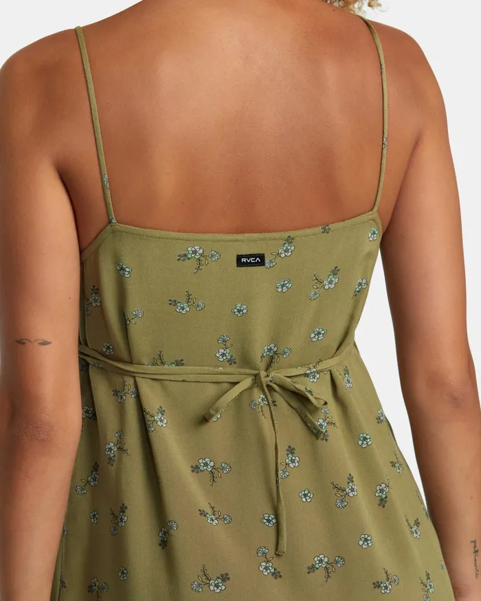 RVCA Dresses Rompers Hillside Mini Dress Aloe 8211 Women