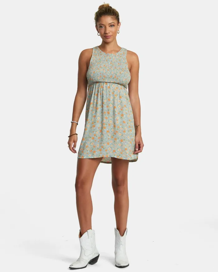RVCA Dresses Rompers Trigger Mini Dress Shale 8211 Women