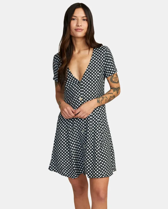 RVCA Dresses Rompers Understated Mini Dress Rvca Black 8211 Women