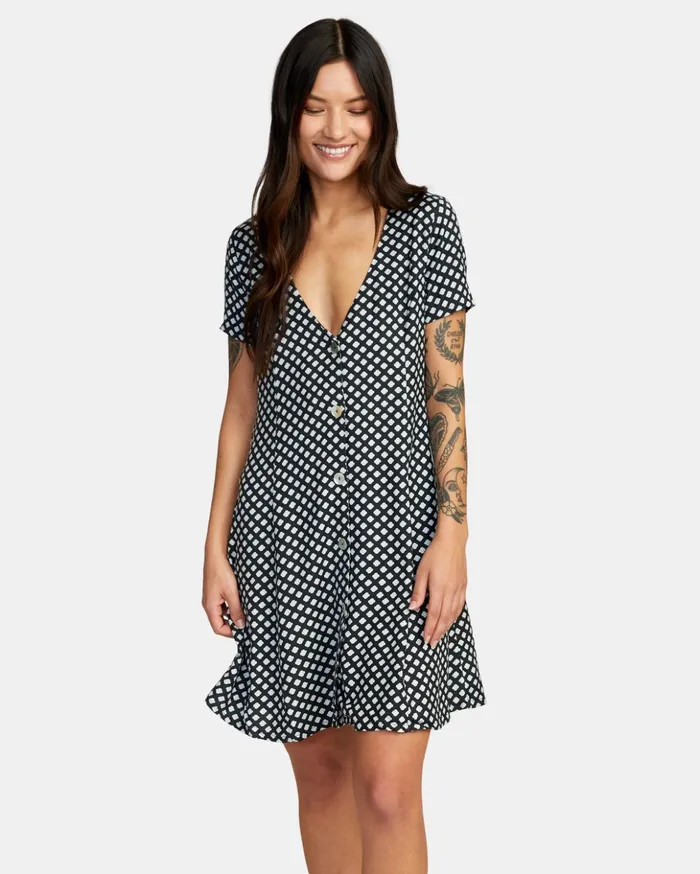RVCA Dresses Rompers Understated Mini Dress Rvca Black 8211 Women