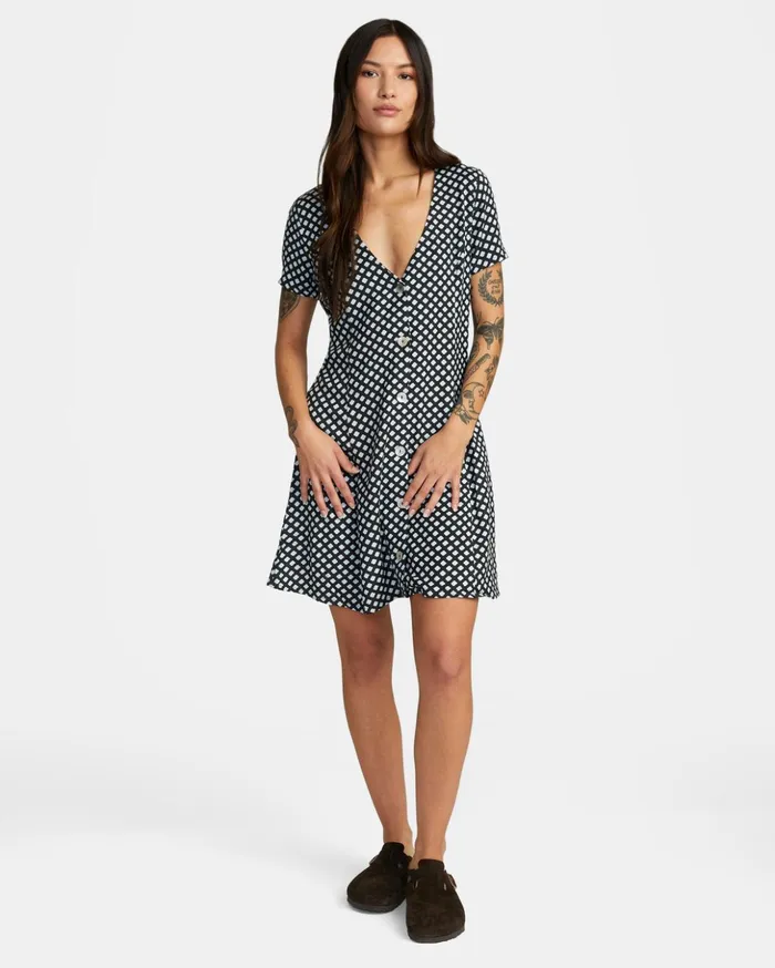 RVCA Dresses Rompers Understated Mini Dress Rvca Black 8211 Women