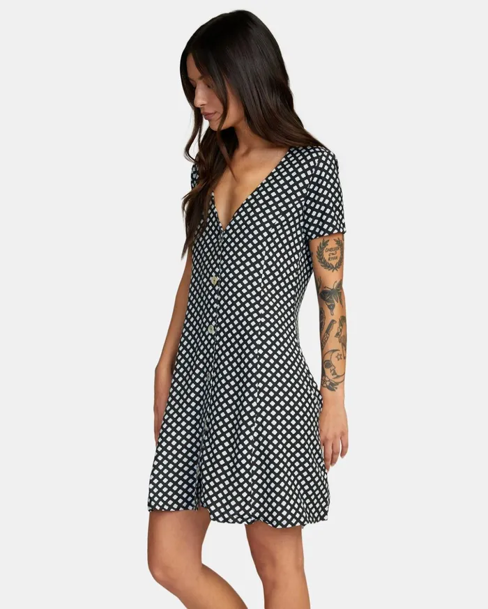 RVCA Dresses Rompers Understated Mini Dress Rvca Black 8211 Women