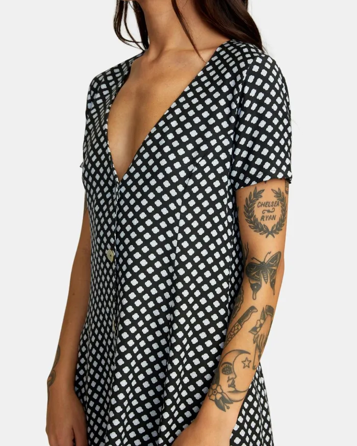 RVCA Dresses Rompers Understated Mini Dress Rvca Black 8211 Women