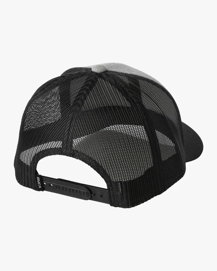 RVCA Hats Beanies Boy039s Ticket Trucker Hat III Heather Greyblack 8211 Boys RVCA Hats Beanies Boy039s Ticket Trucker Hat III Heather Greyblack 8211 Boys