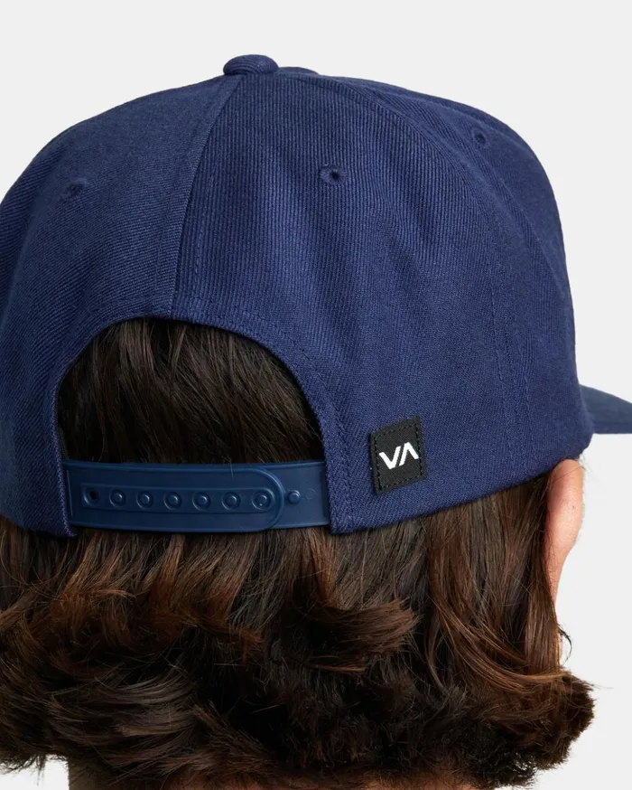 RVCA Hats Beanies Commonwealth Snapback Hat Navy 8211 Men