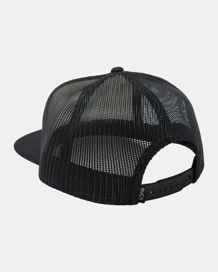 RVCA Hats Beanies Get Slow Trucker Hat Whiteblack 8211 Men