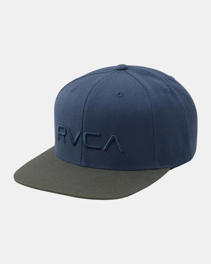 RVCA Hats Beanies RVCA Twill Snapback II Hat Olive 8211 Men