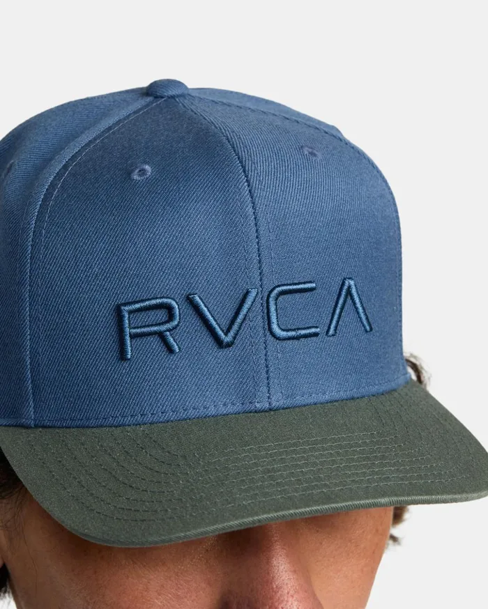RVCA Hats Beanies RVCA Twill Snapback II Hat Olive 8211 Men