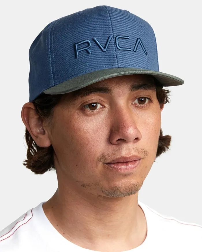 RVCA Hats Beanies RVCA Twill Snapback II Hat Olive 8211 Men