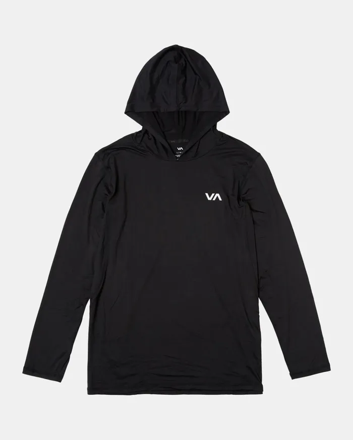 RVCA Hoodies Sweatshirts Sport Vent Technical Hooded Top Black 8211 Men