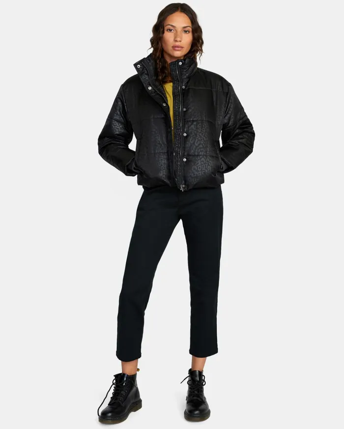 RVCA Jackets Eezeh Puffer JACKET Black 8211 Women