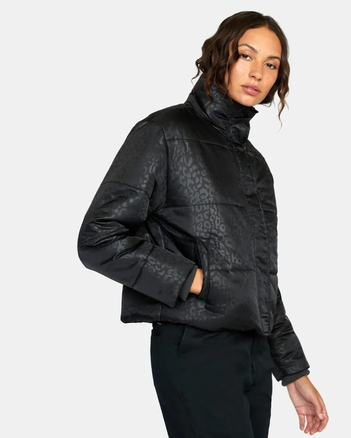 RVCA Jackets Eezeh Puffer JACKET Black 8211 Women
