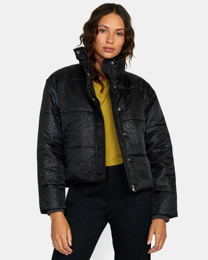 RVCA Jackets Eezeh Puffer JACKET Black 8211 Women