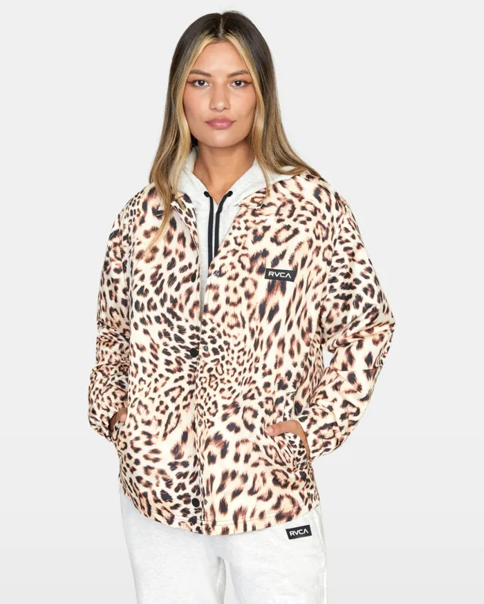 RVCA Jackets Elemental Coaches Jacket Light Brown 8211 Women