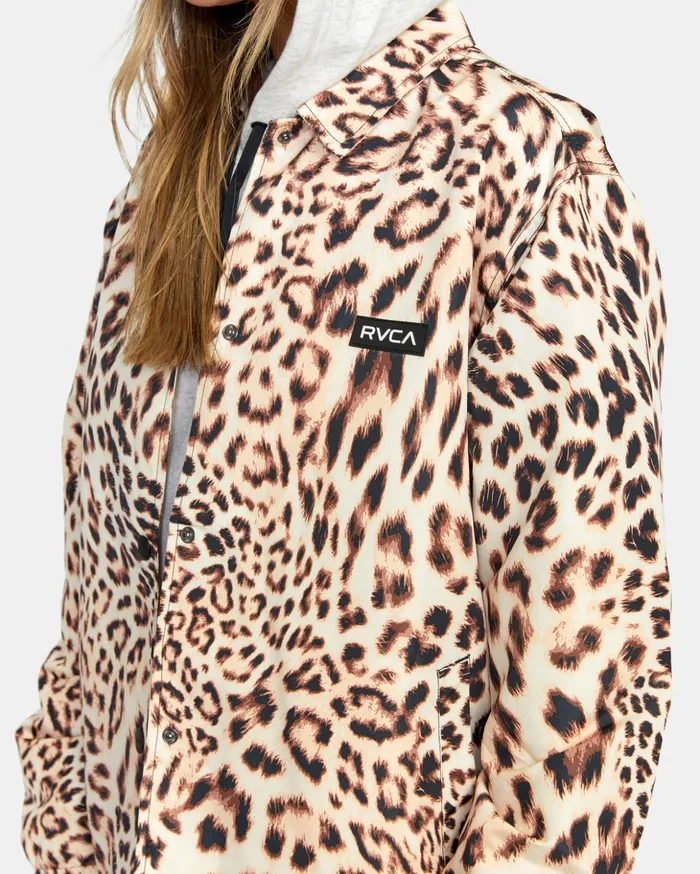 RVCA Jackets Elemental Coaches Jacket Light Brown 8211 Women