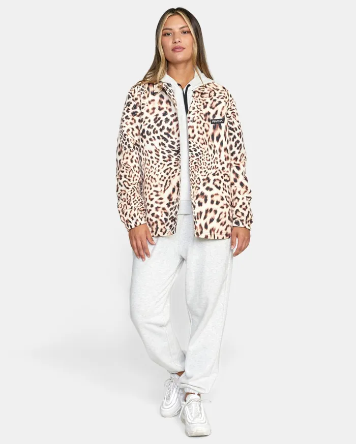 RVCA Jackets Elemental Coaches Jacket Light Brown 8211 Women