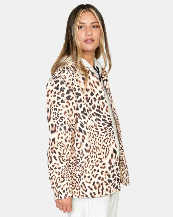 RVCA Jackets Elemental Coaches Jacket Light Brown 8211 Women