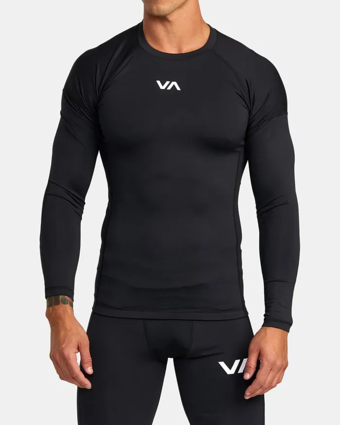 RVCA Long Sleeves VA Sport Long Sleeve Compression Top Black 8211 Men