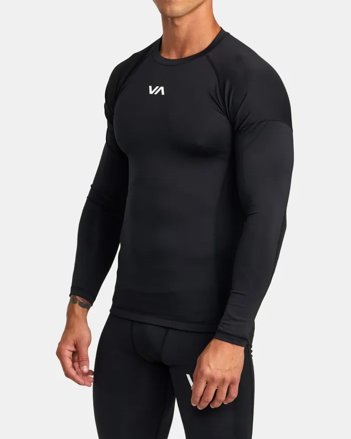 RVCA Long Sleeves VA Sport Long Sleeve Compression Top Black 8211 Men