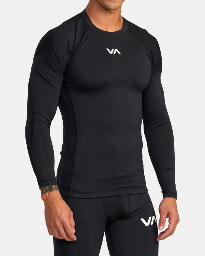 RVCA Long Sleeves VA Sport Long Sleeve Compression Top Black 8211 Men