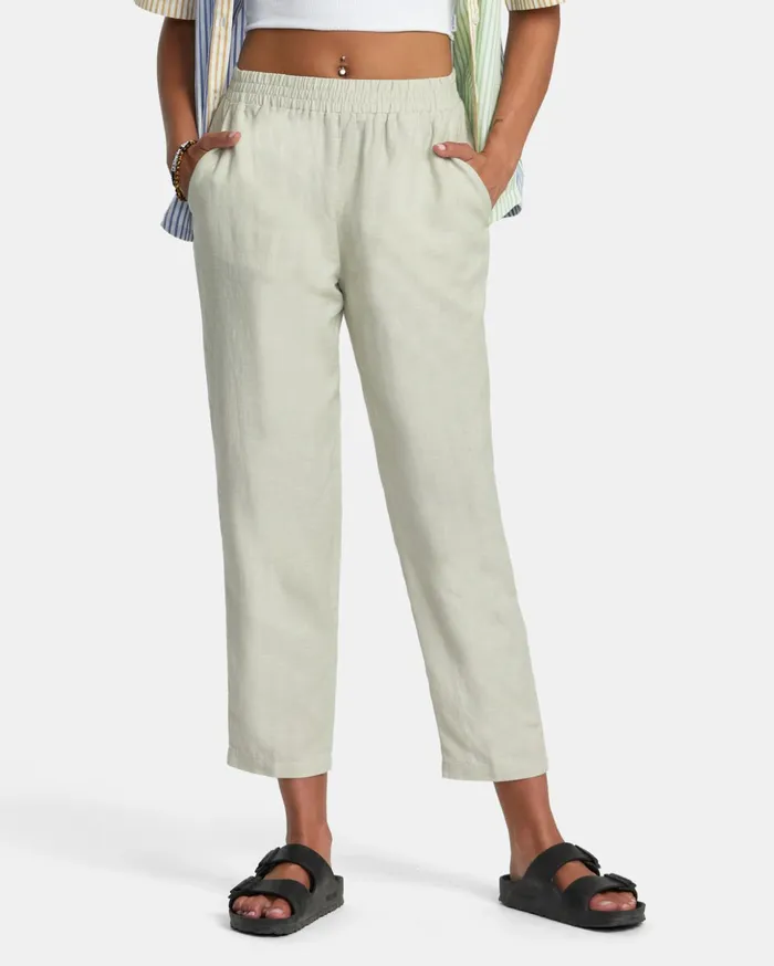 RVCA Pants New Yume Woven Pants Chalk 8211 Women
