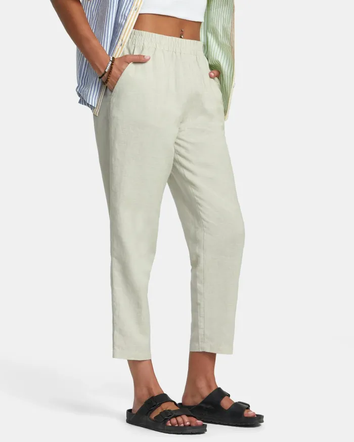 RVCA Pants New Yume Woven Pants Chalk 8211 Women
